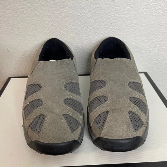 Z COIL Zueco Clog Orthopedic Comfort Grey Suede Slip On Women’s Size 9.5 US - Picture 1 of 10